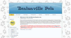 Desktop Screenshot of bentonvillepets.com